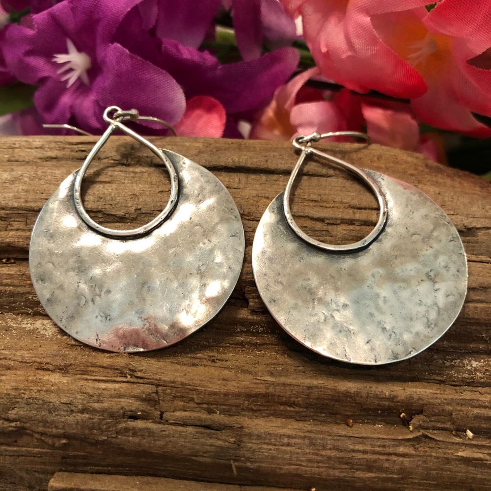 Silpada Crescent Sterling Silver Earrings W1539 VTG - Picture 3 of 15